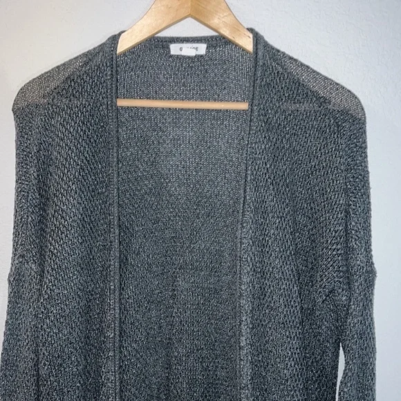 Garage Open Front Cardigan with Pockets - Picture 3 of 7